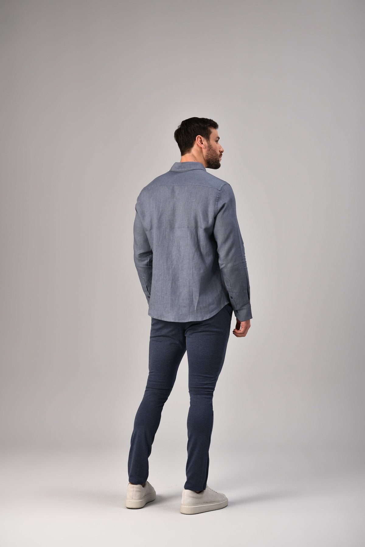 Camisa Helilton Azul, costas