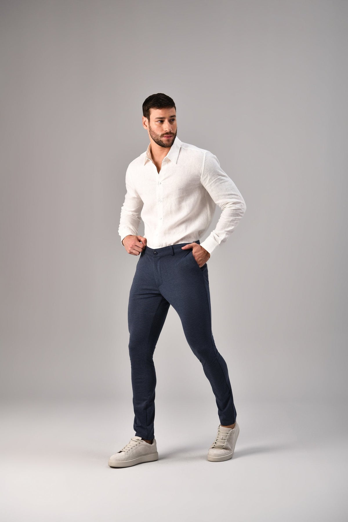 Camisa Helilton Off White, frente