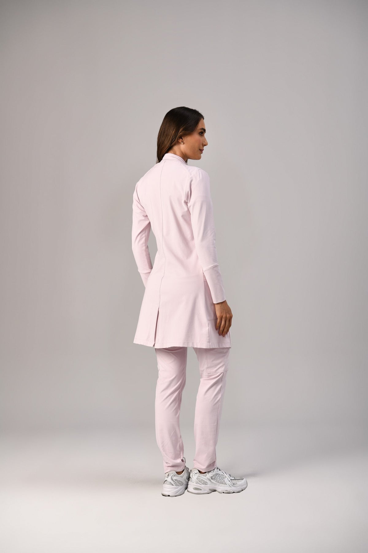 Jaleco Bruna Feminino Rosa, costas