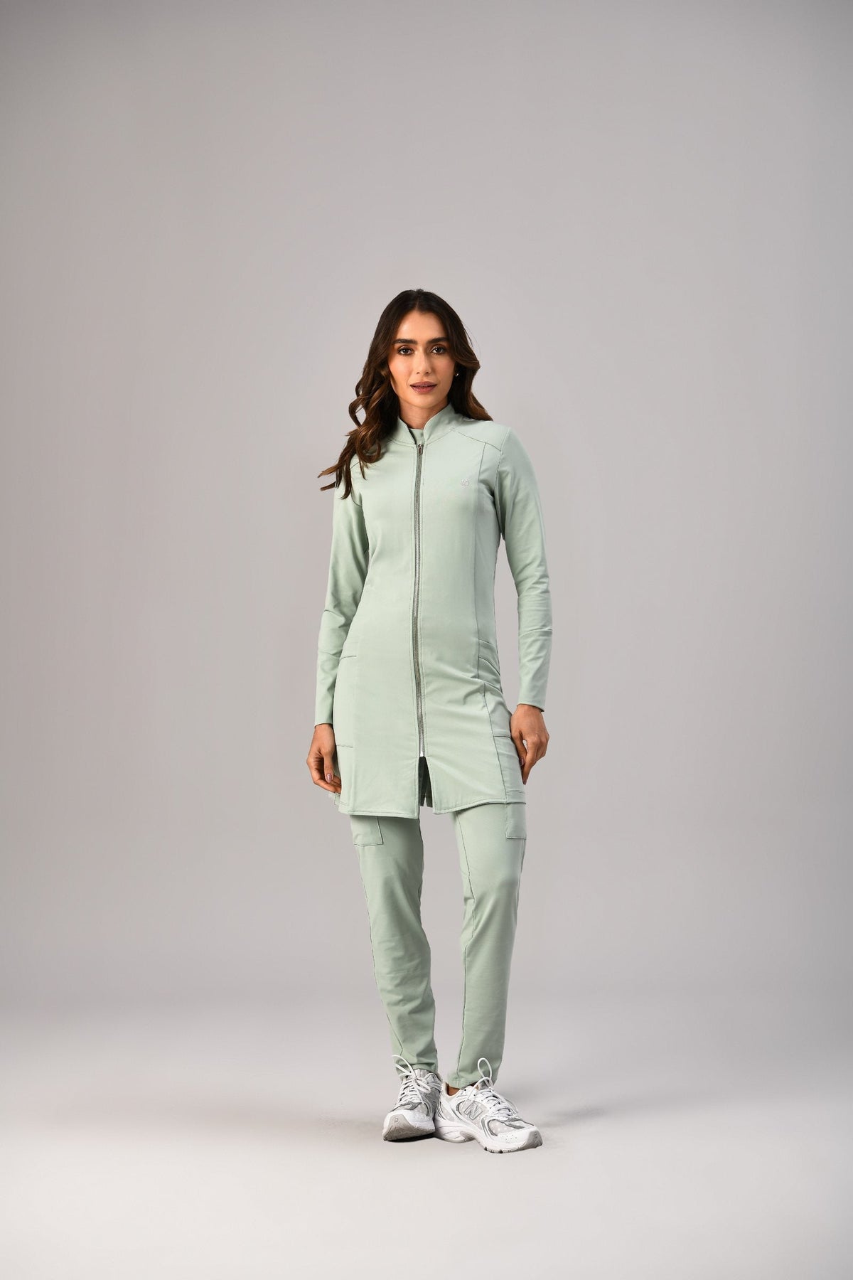 Jaleco Bruna Feminino Verde, frente