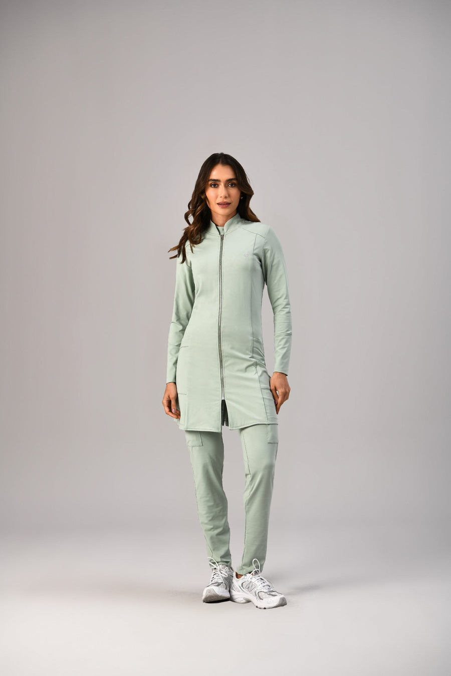 Jaleco Bruna Feminino Verde, frente