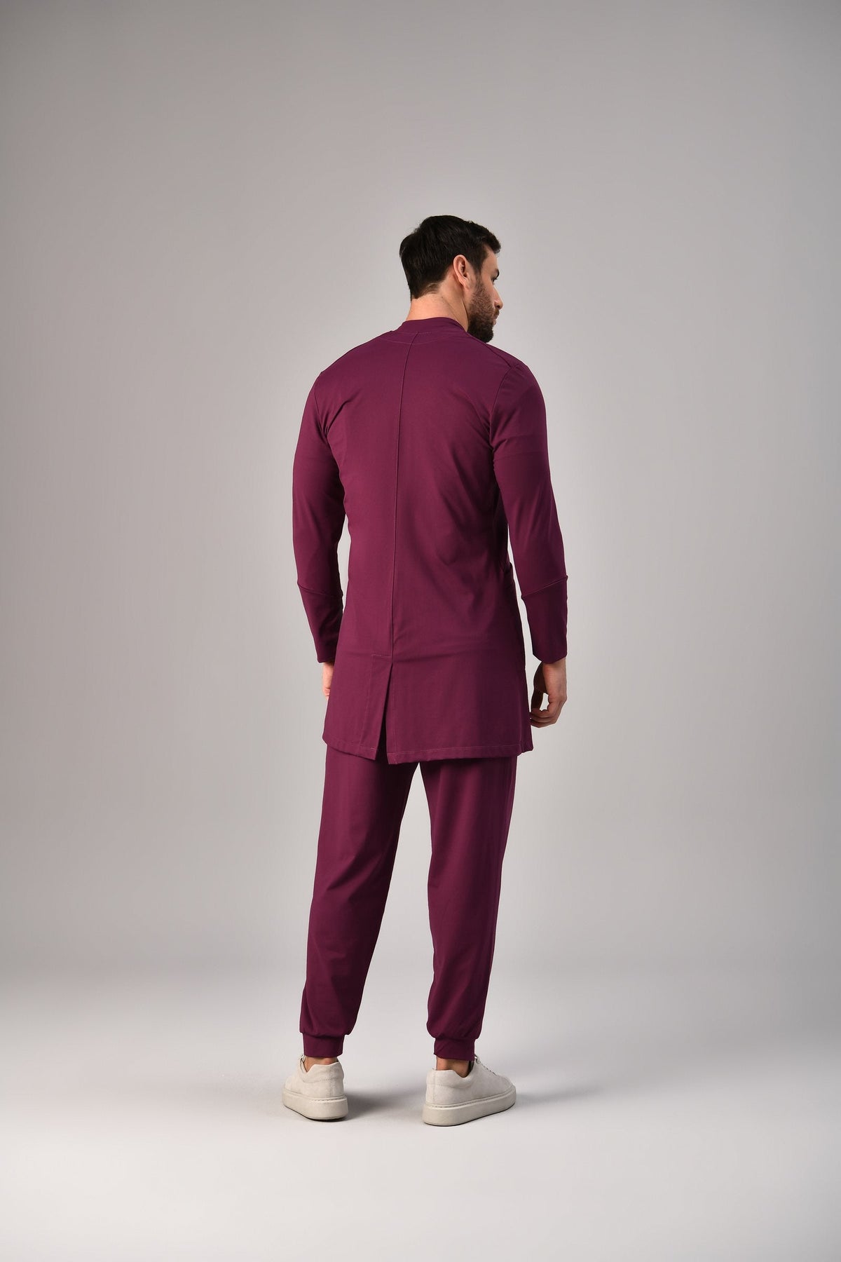 Jaleco Bruno Masculino Roxo, costas