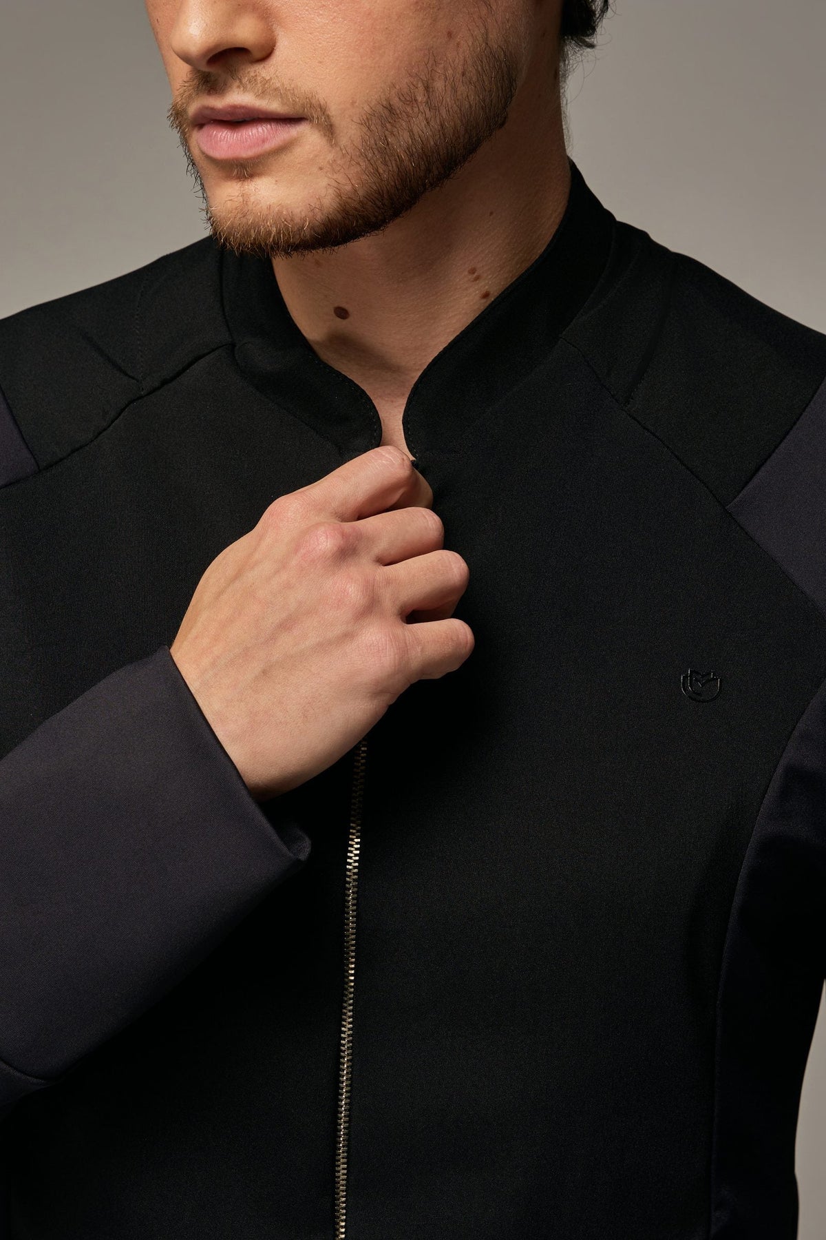 Jaleco Leo Masculino Preto, costas