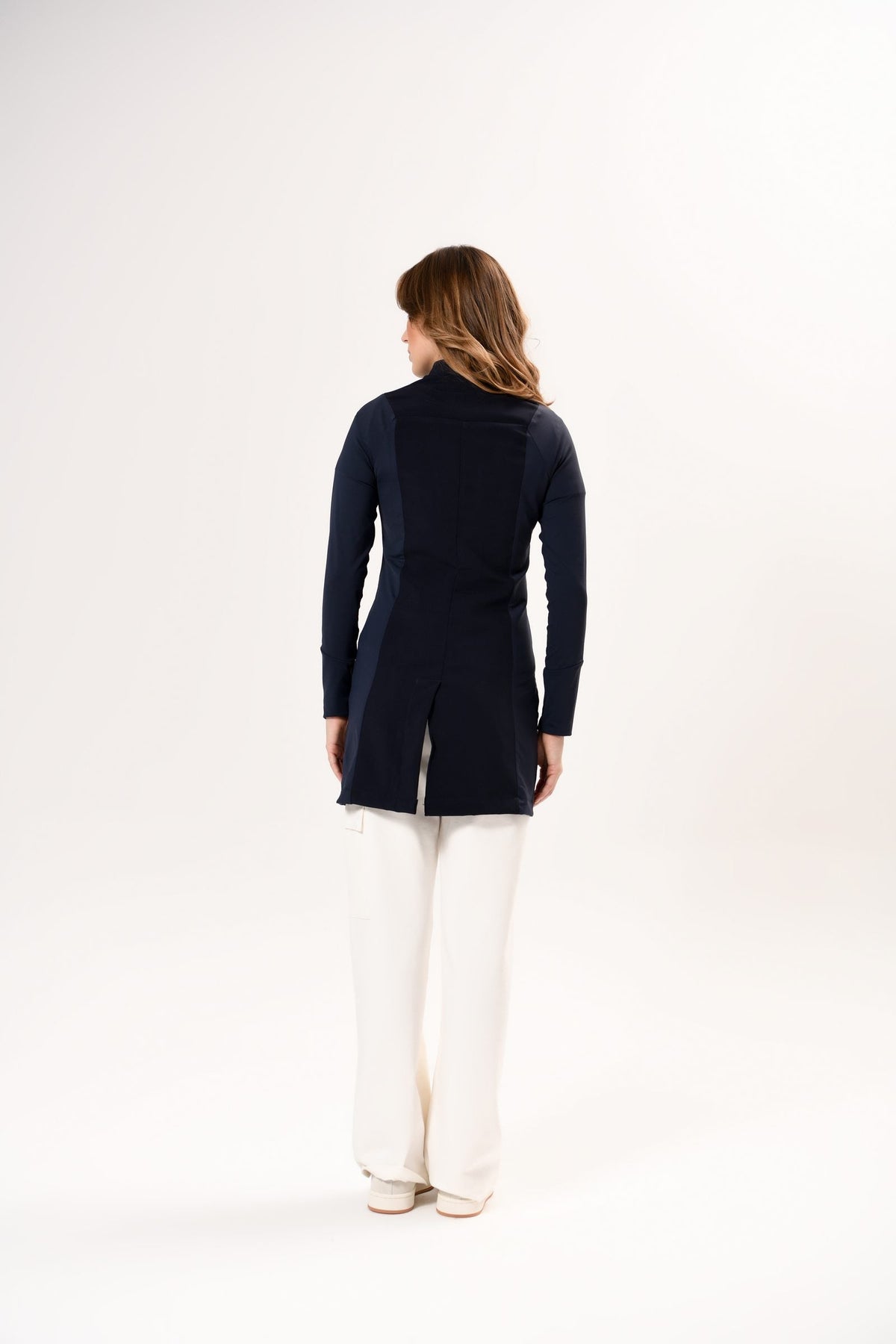 Jaleco Licia Feminino Marinho, costas