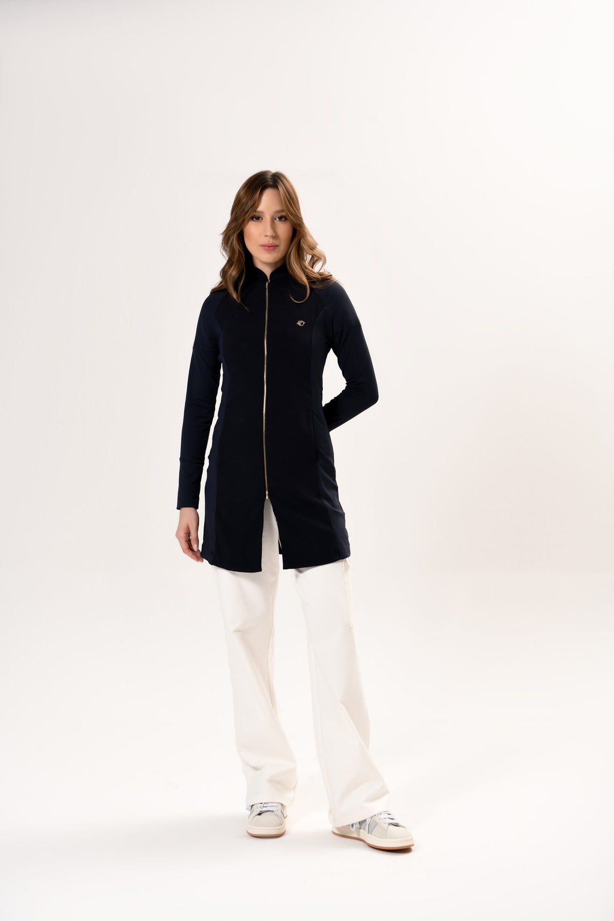 Jaleco Licia Feminino Marinho, frente