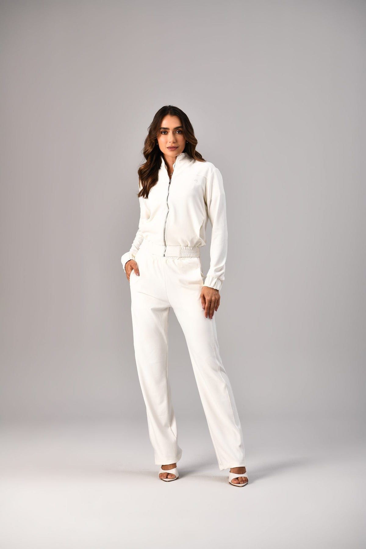 Jaqueta Destiny Feminina Off White, frente