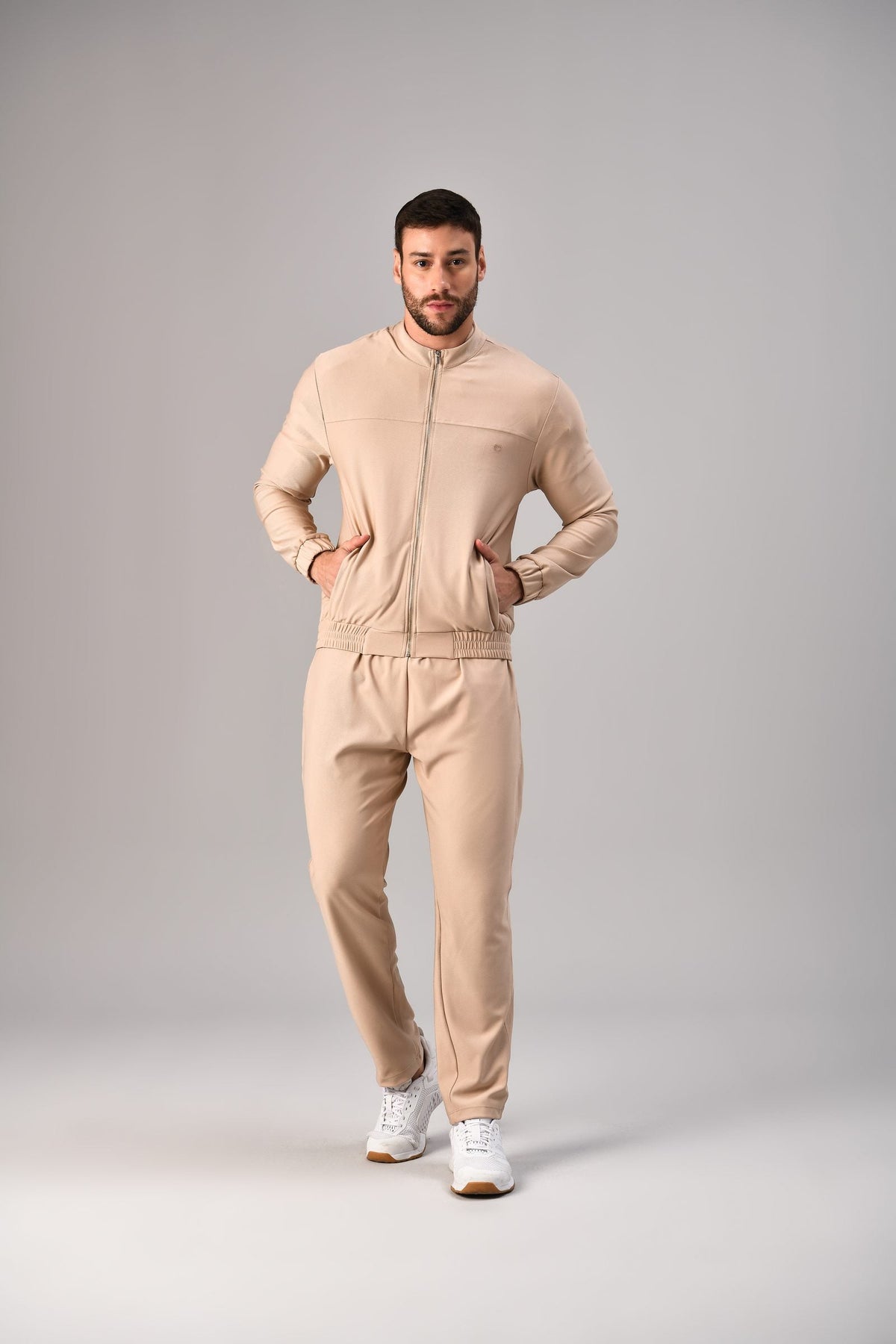 Jaqueta Destiny Masculina Bege, frente