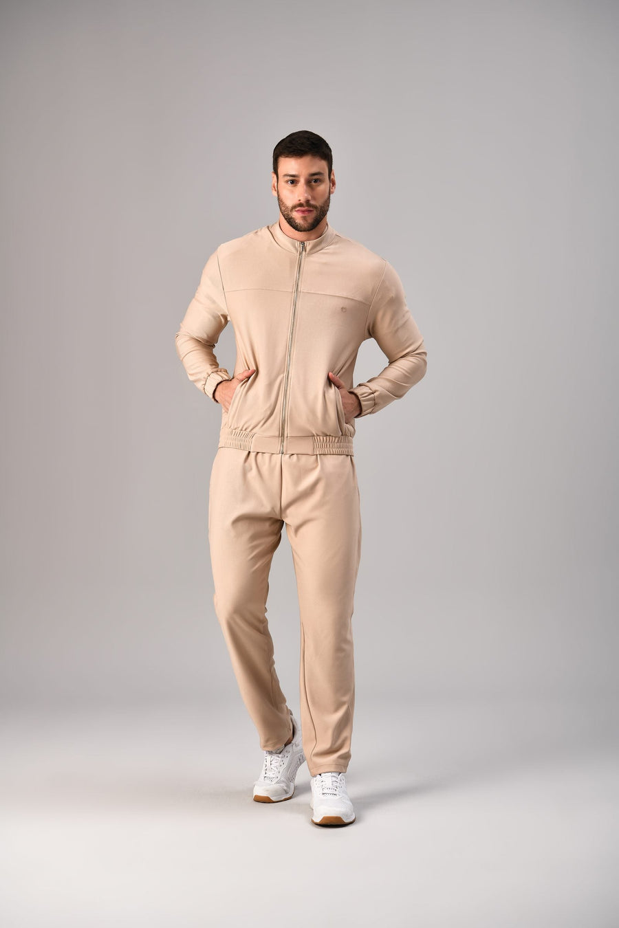 Jaqueta Destiny Masculina Bege, frente