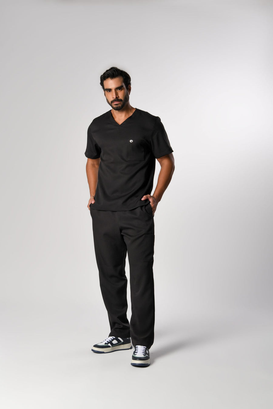 Scrub Basic Masculino Preto, frente