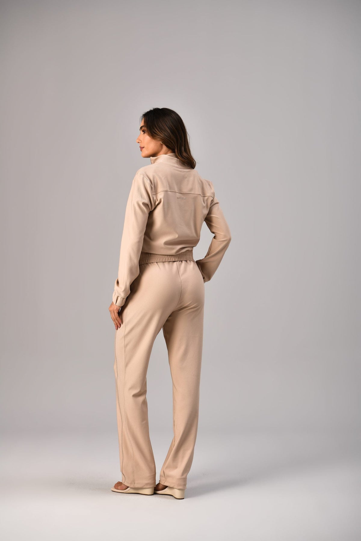 Scrub Destiny Feminino Bege, costas