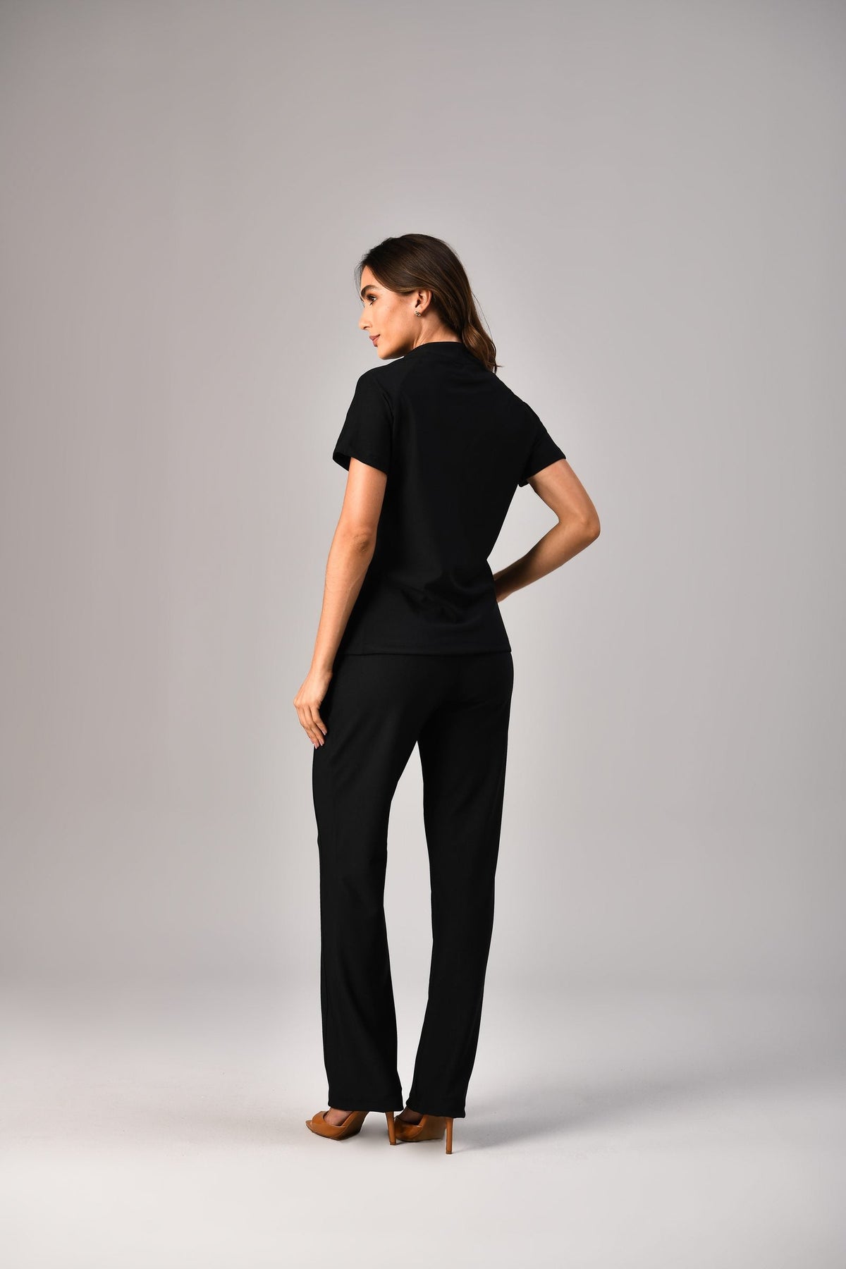 Scrub Destiny Feminino Preto, costas