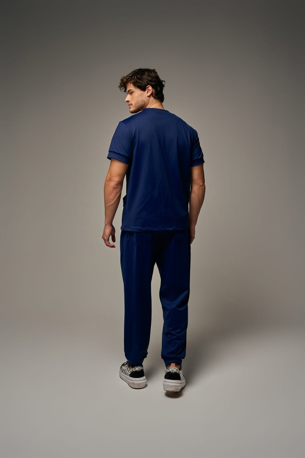 Scrub Flow Masculino Marinho, costas