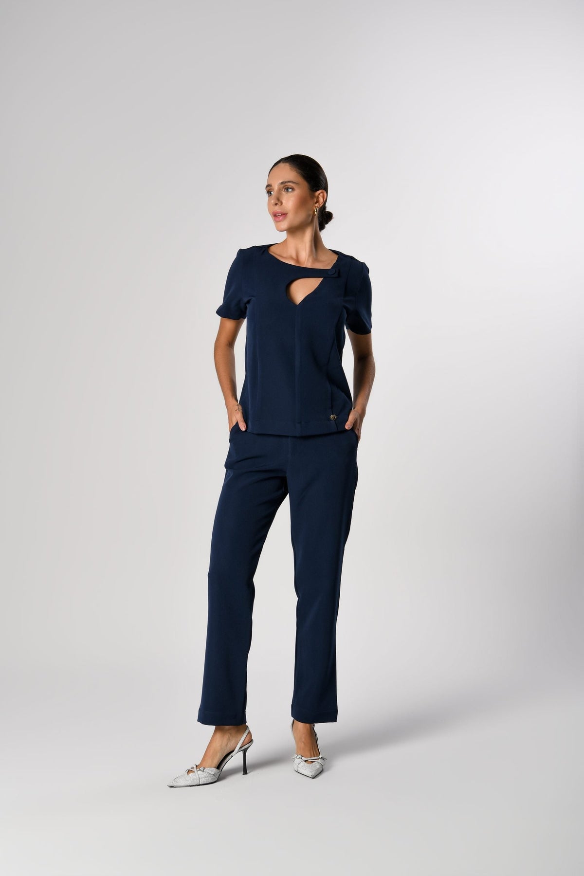 Scrub Juliana Feminino Azul, frente
