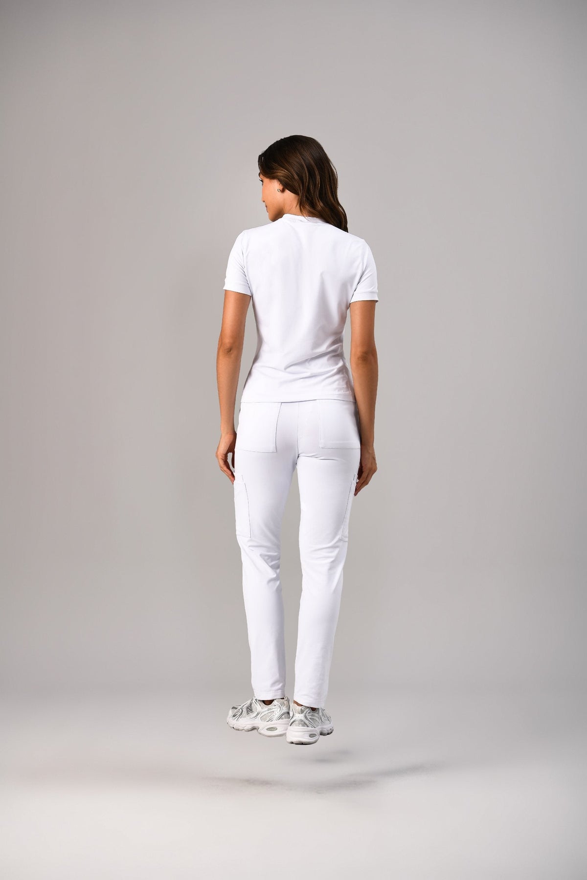 Scrub Move Feminino Branco, costas
