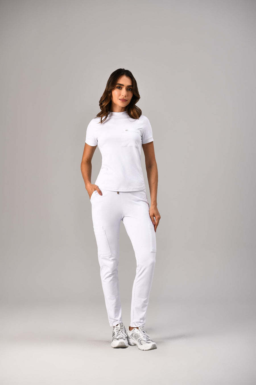 Scrub Move Feminino Branco, frente