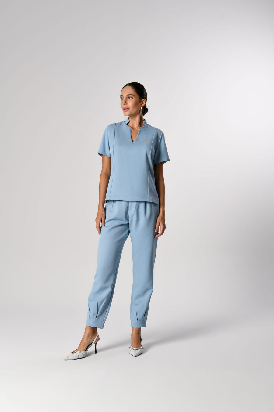 Scrub Paty Feminino Azul, frente