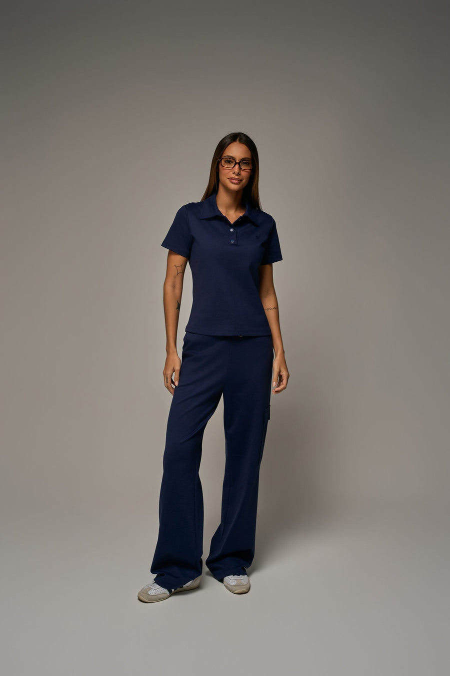 Scrub Tech Feminino Marinho, frente