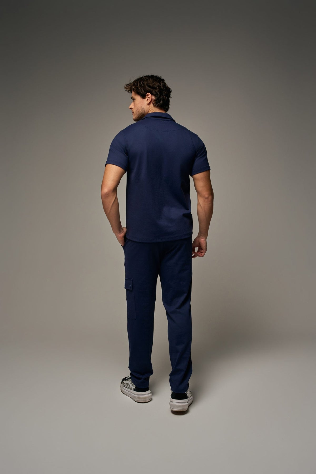 Scrub Tech Masculino Marinho, costas
