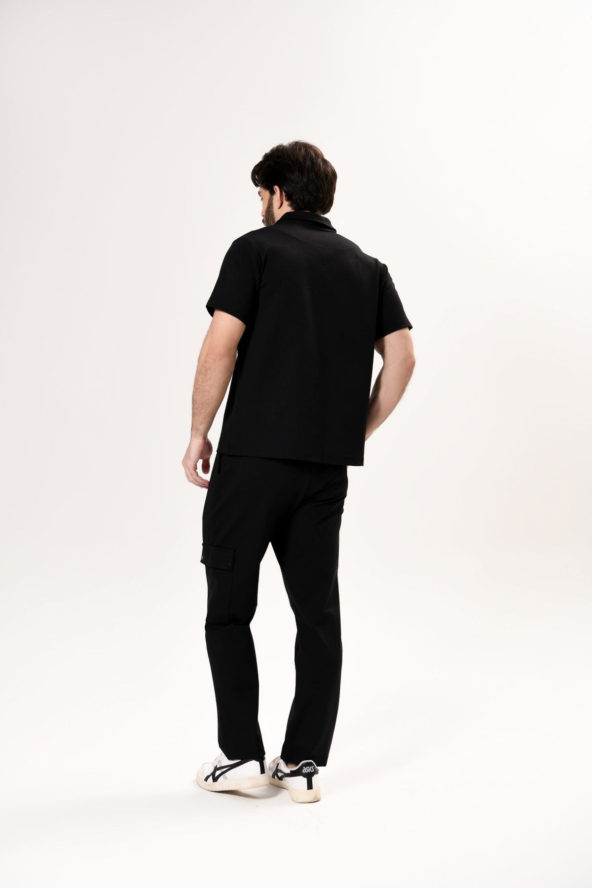 Scrub Tech Masculino Preto, costas