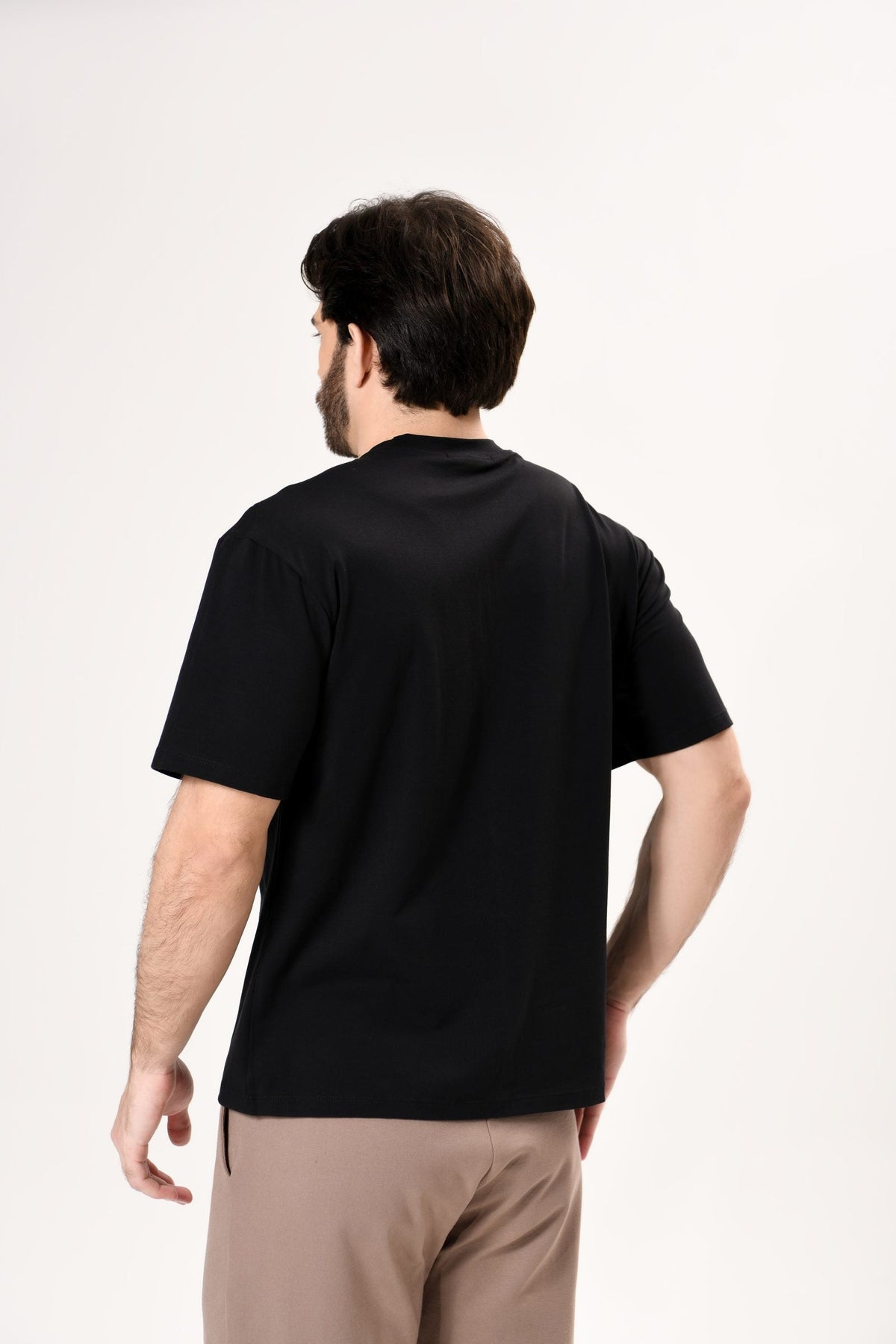 T-shirt Pima Preto, costas